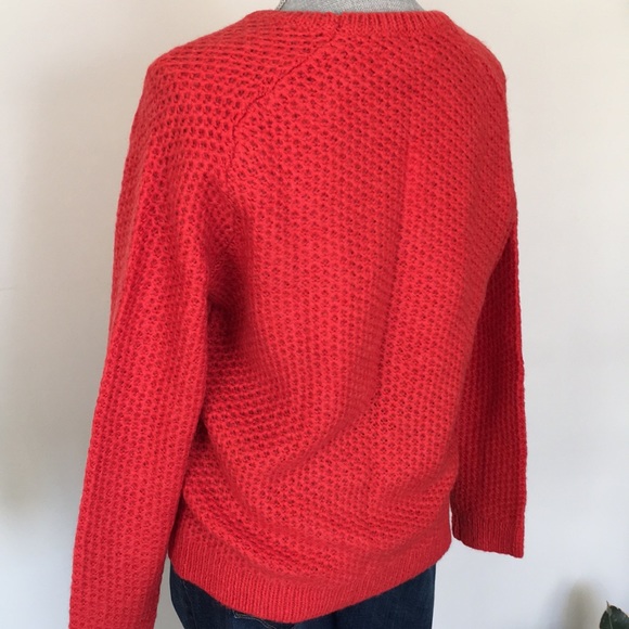 NWT LOFT Honeycomb Textural Knit Pullover Sweater, size Large ❤️ - Picture 5 of 12